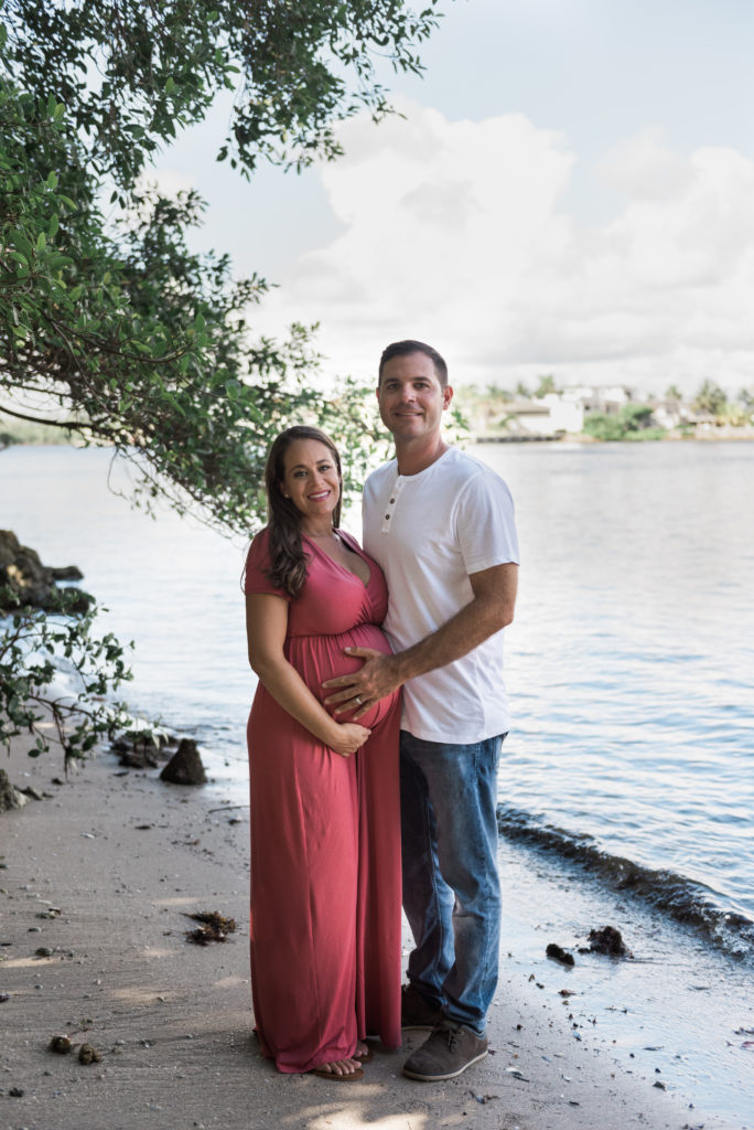 Mom and dad by the water 