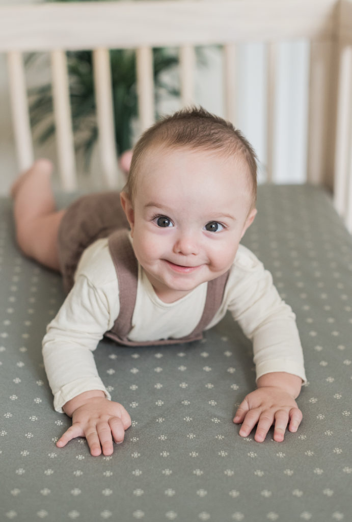 Tummy time smile