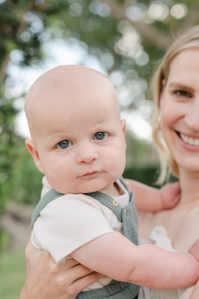 Close up of baby's face