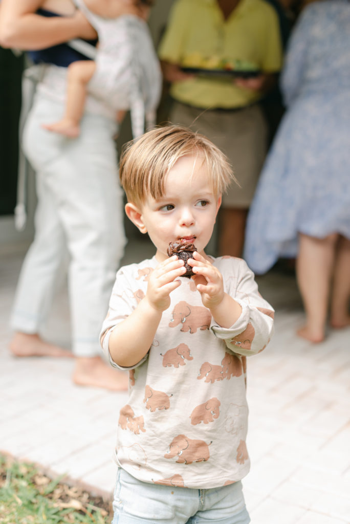 Enjoying cupcakes