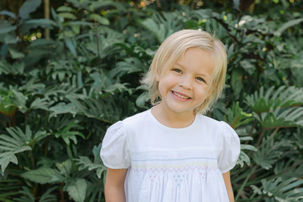 Daughter close up smiling