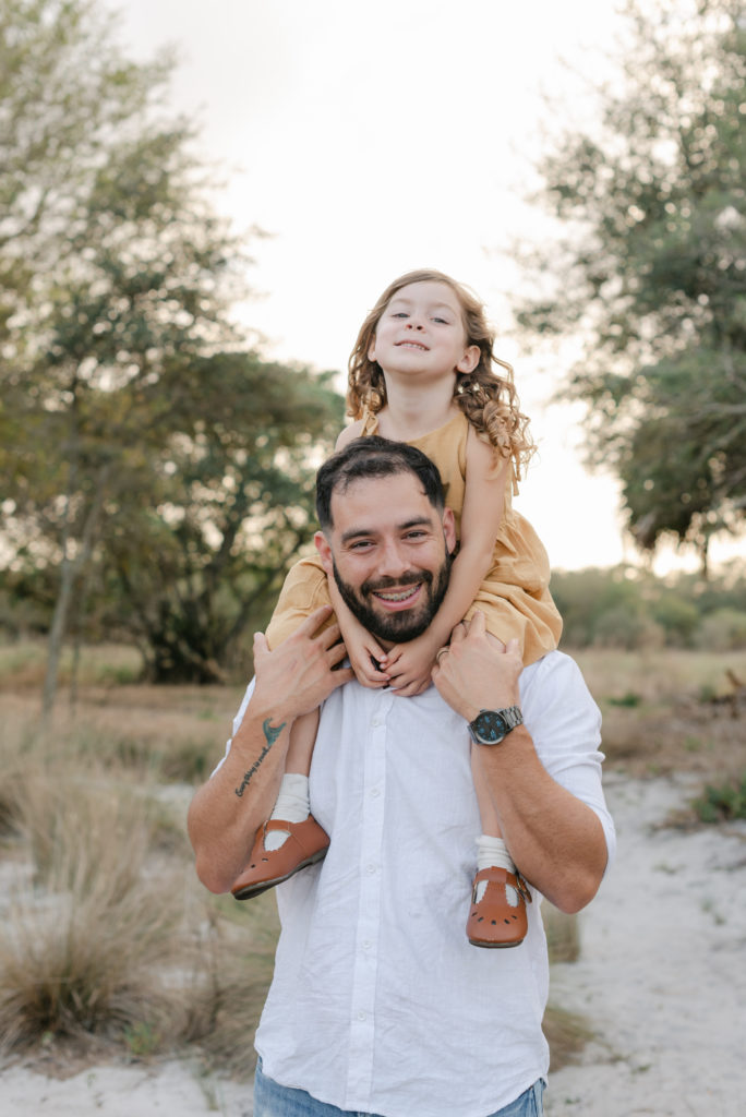 Dad and daughter