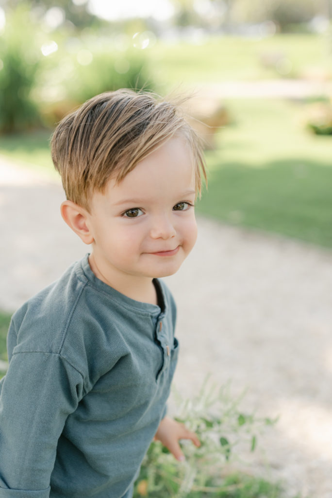 Little boy smiling