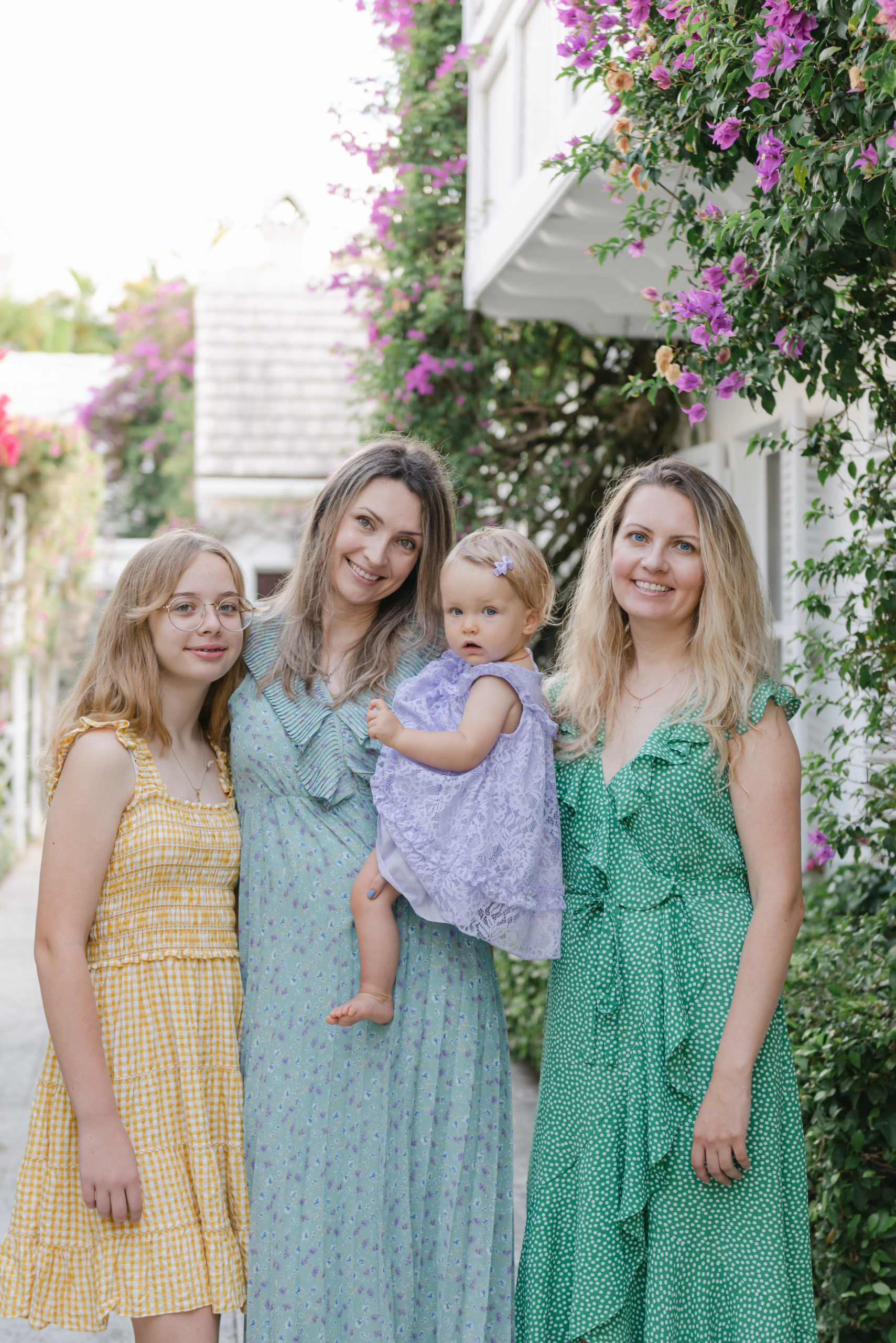 Close up of girls smiling at camera