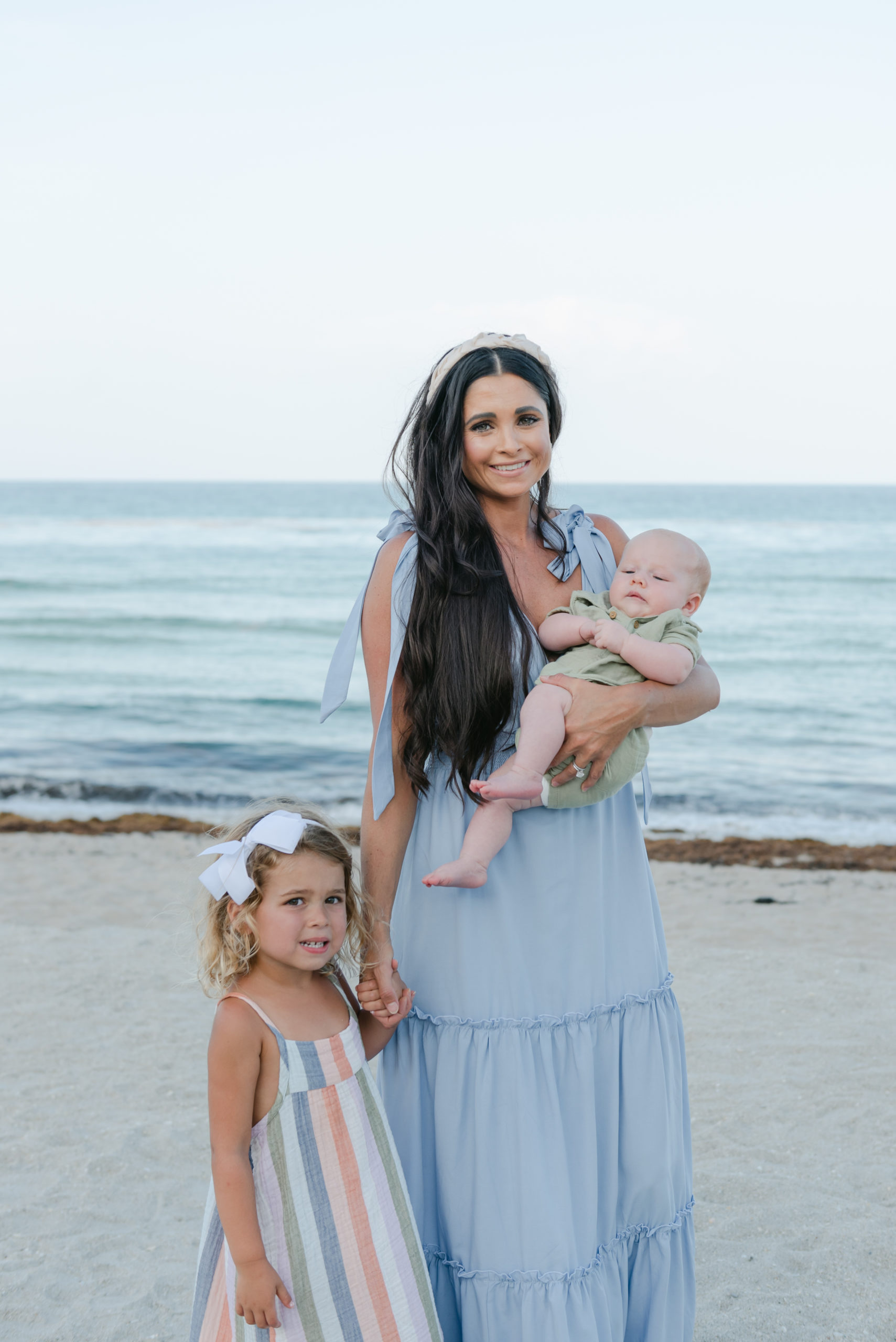Mom with son and daughter